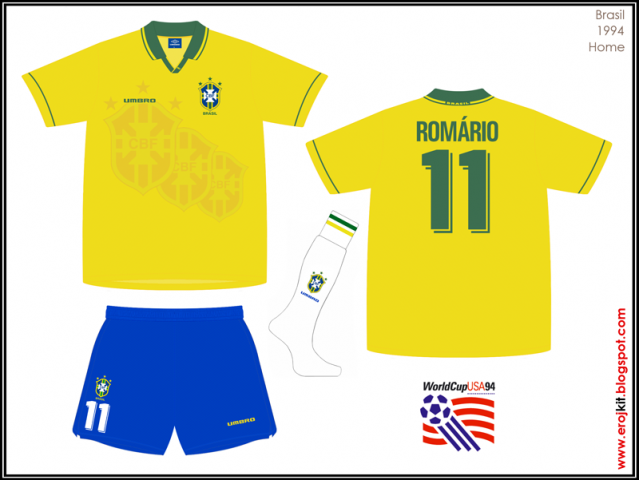 FutClassics - Uma camisa que dispensa apresentações! Brasil 🇧🇷 Copa do  Mundo 1994 #7 BEBETO avelidado, frente e costas. Escudo com três estrelas.  Camisa que marcou toda uma geração! Disponível a partir