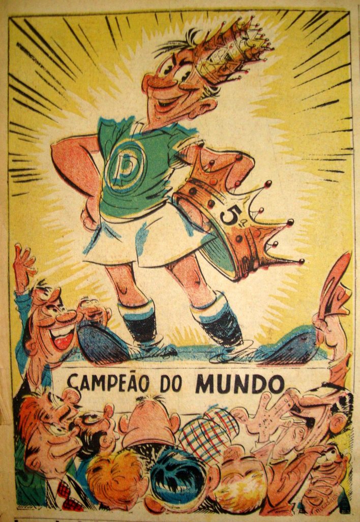 Imagem do Palmeiras como campeão do mundo