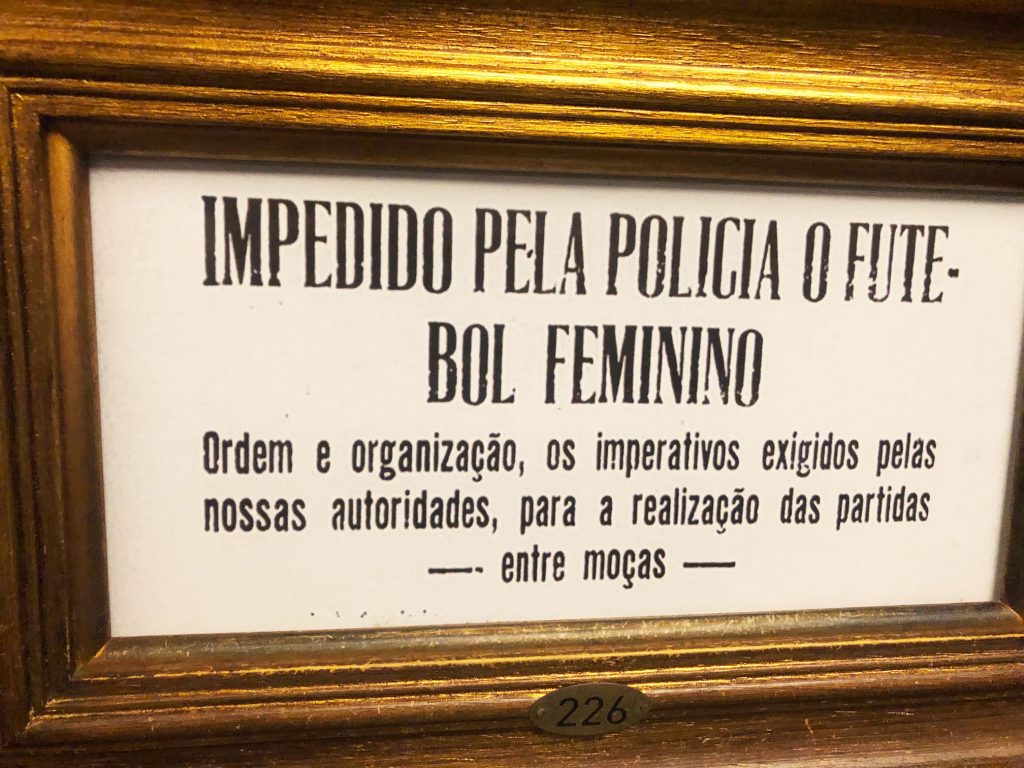 Impedido pela polícia o futebol feminino em 1941