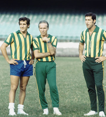 Carlos Alberto Parreira, Zagallo e Cláudio Coutinho. O núcleo da Comissão Técnica de 1970 e 1974
