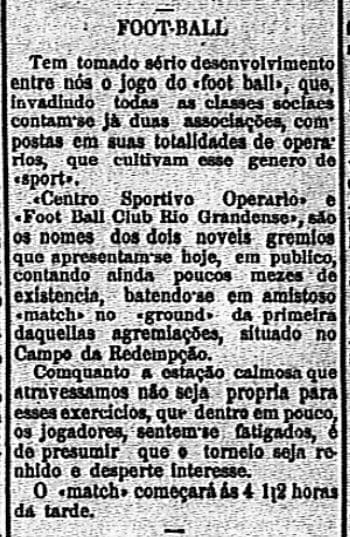 Jornalismo esportivo na imprensa negra gaúcha: o foot-ball nas páginas de O Exemplo (1892 – 1930